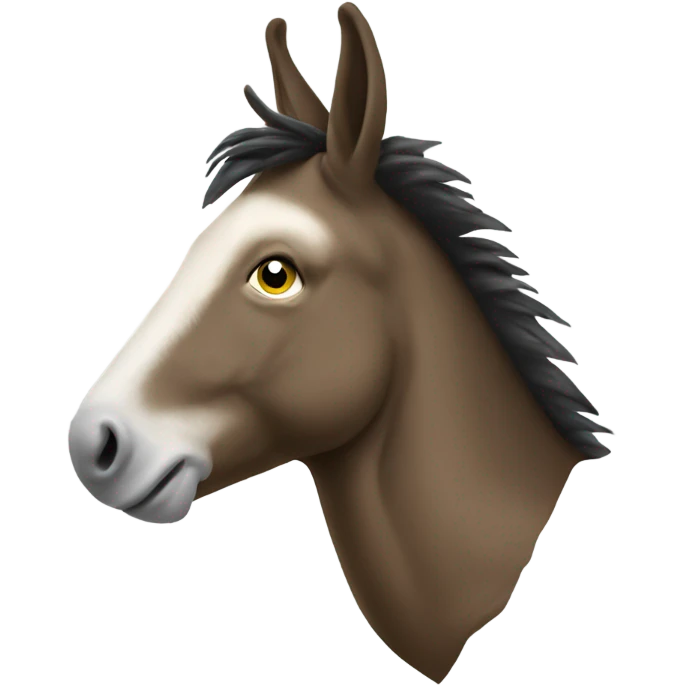 half donald trump half donkey emoji