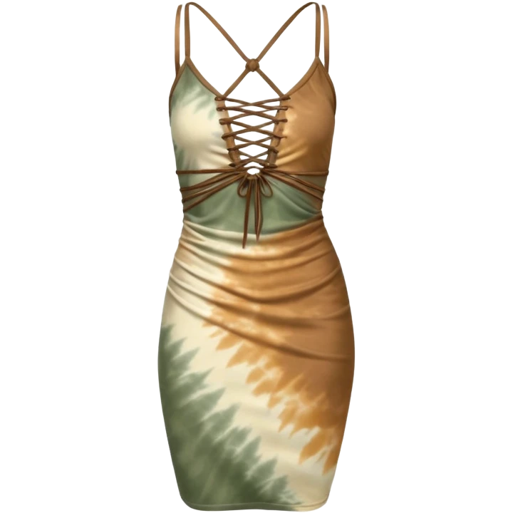 Body con Moonlit weaves clothing strappy in the front tie dye earth tones emoji