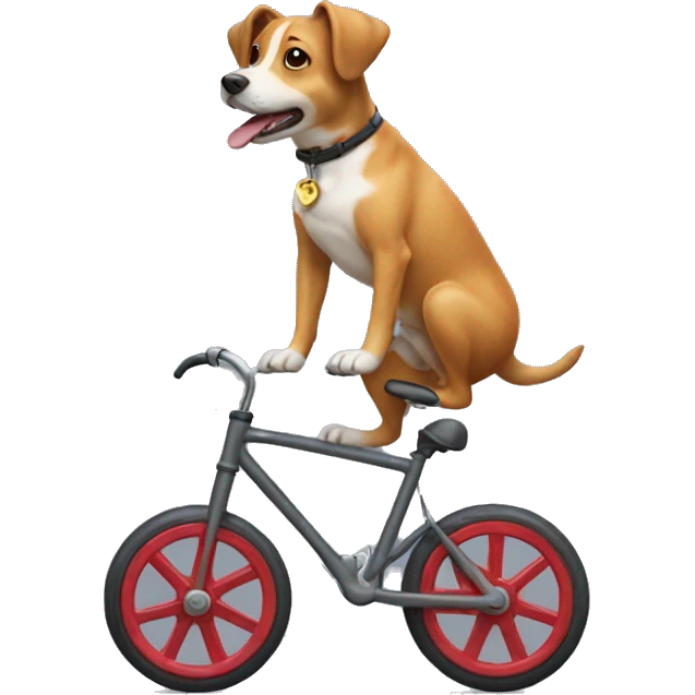 Dog on unicycle  emoji
