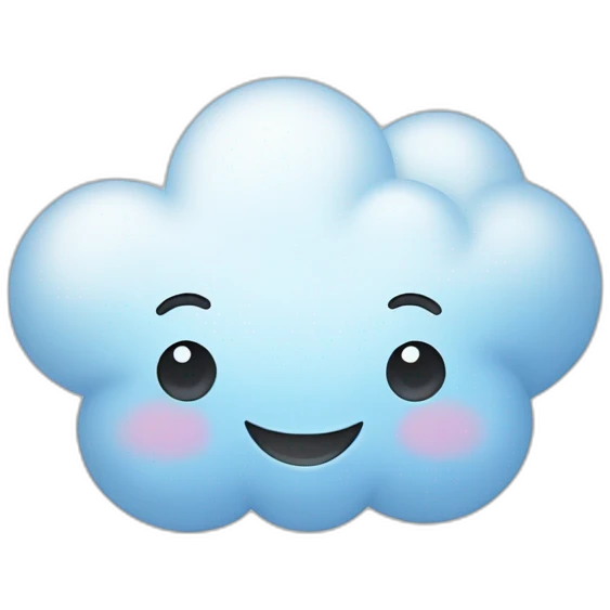 happy cloud emoji