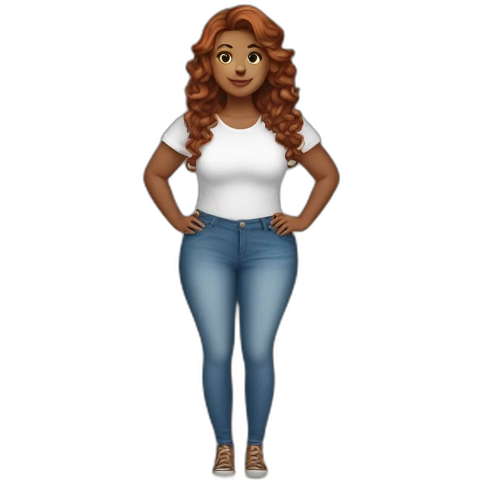 Full body Curvy beauty балерина кланяется зрителям emoji