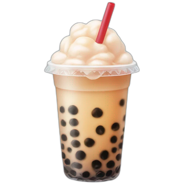 Bubble tea with boba  emoji