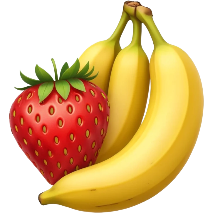 strawberry and banana together emoji