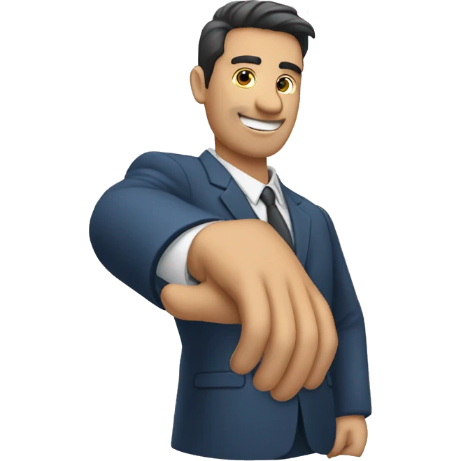 GERENTA salundando con la mano emoji