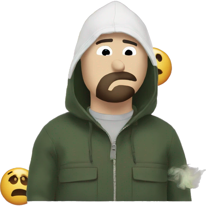 Kenny from South Park smoking a rolled cbd blunt emoji