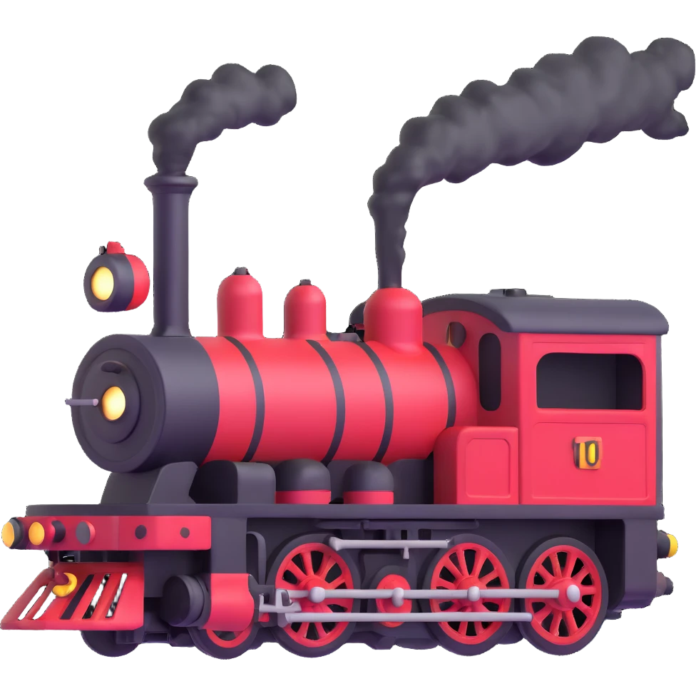 antique locomotive emoji