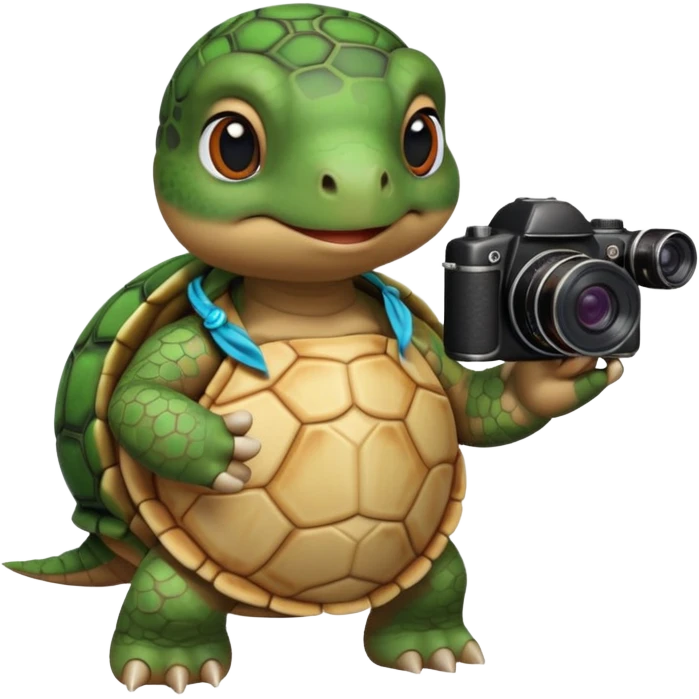 cheongsam ancient turtle with camera emoji