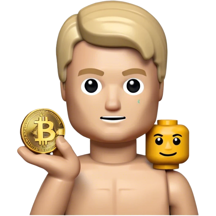 hackeur lego homme bitcoin emoji