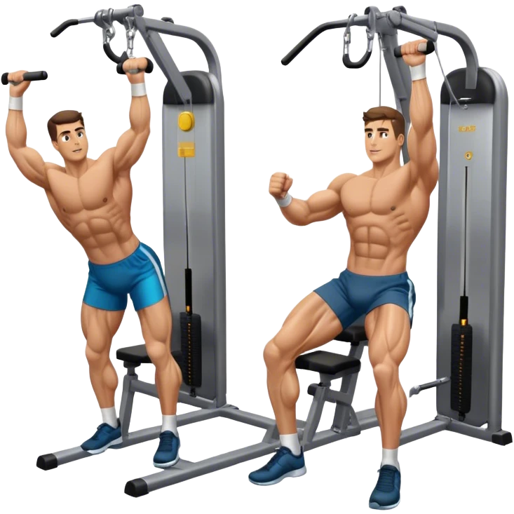 male cable-machine-leg-side-raise-hip-abduction exercise emoji