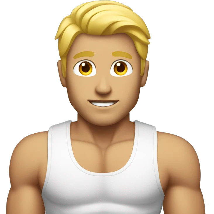 Blonde Man Physique  emoji