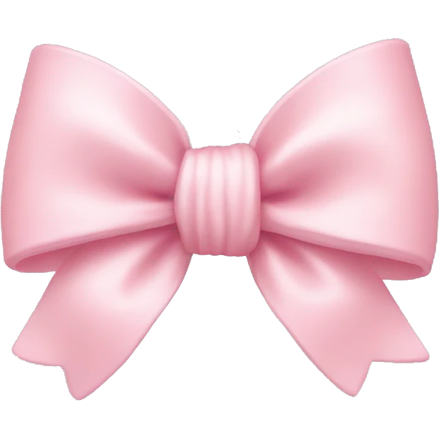 pastel pink cute bow emoji