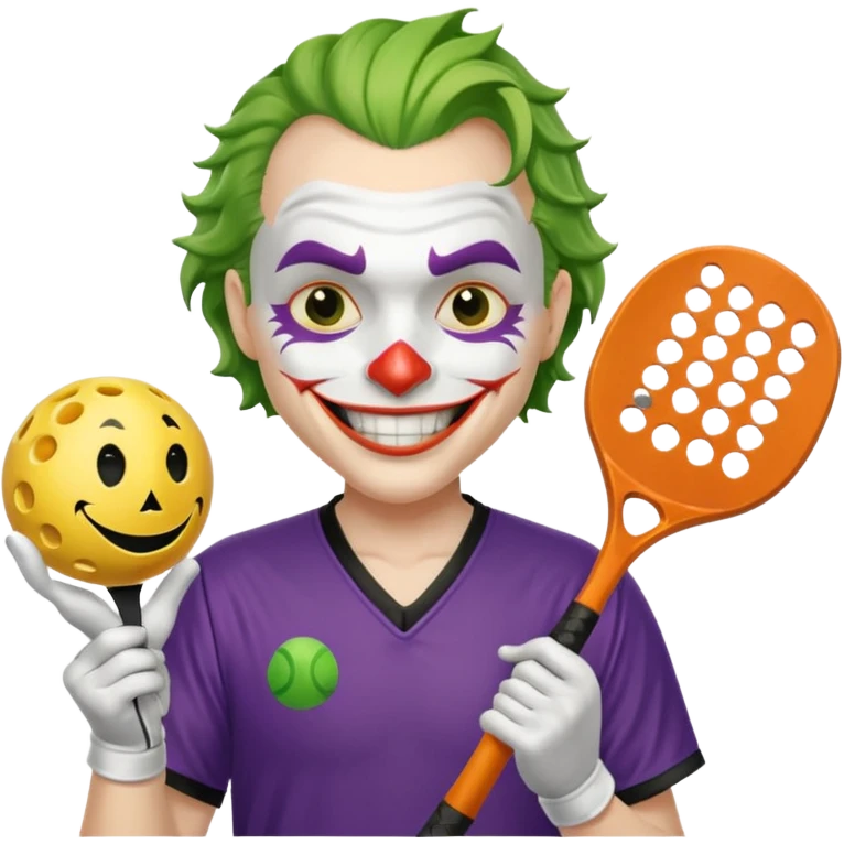 joker playing pickleball emoji