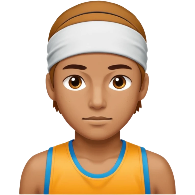 runner with sweatband emoji