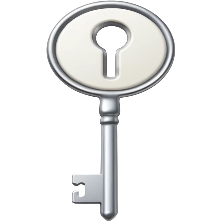 2d flat white key emoji