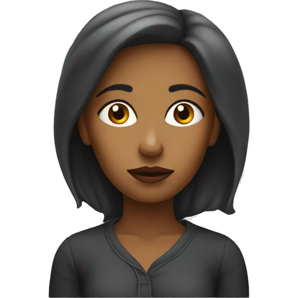 Pensive woman emoji