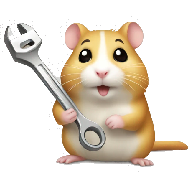 hamster with wrench emoji