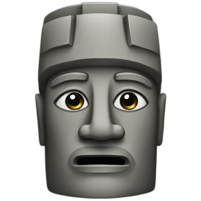 moai but french emoji