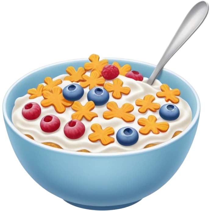 a bowl of cereal, simple, clear emoji