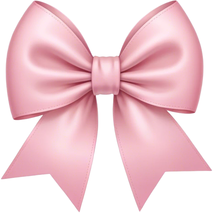 light pink ribbon bow emoji