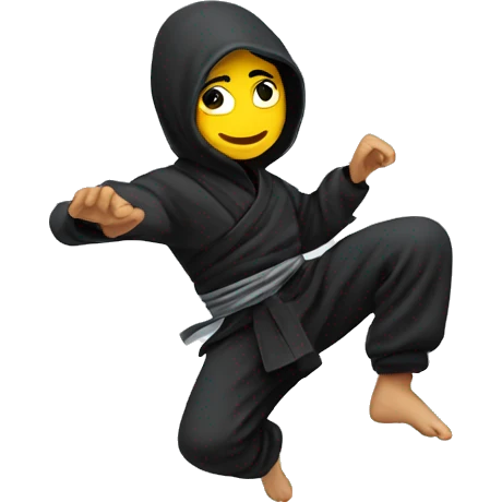 Ninja doing vackflip emoji