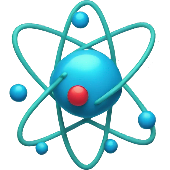 An atom  emoji