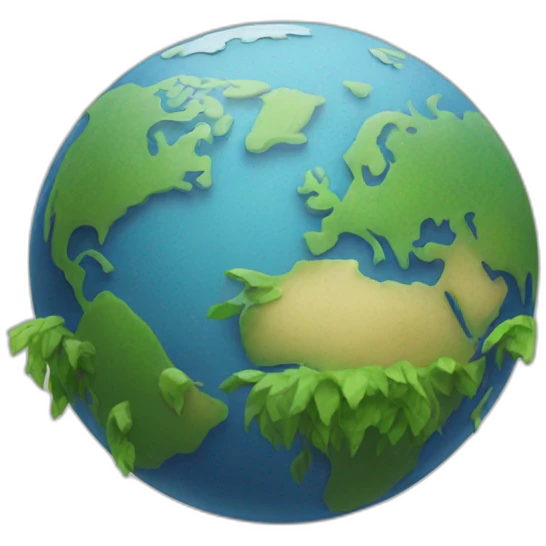 plastic earth emoji