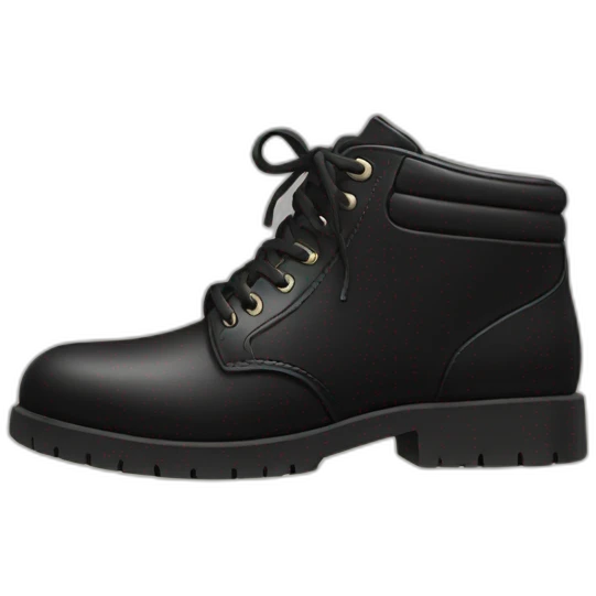 Black shoe emoji