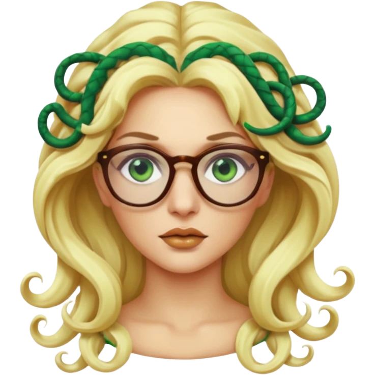 blondie Medusa Versace with glasses  emoji