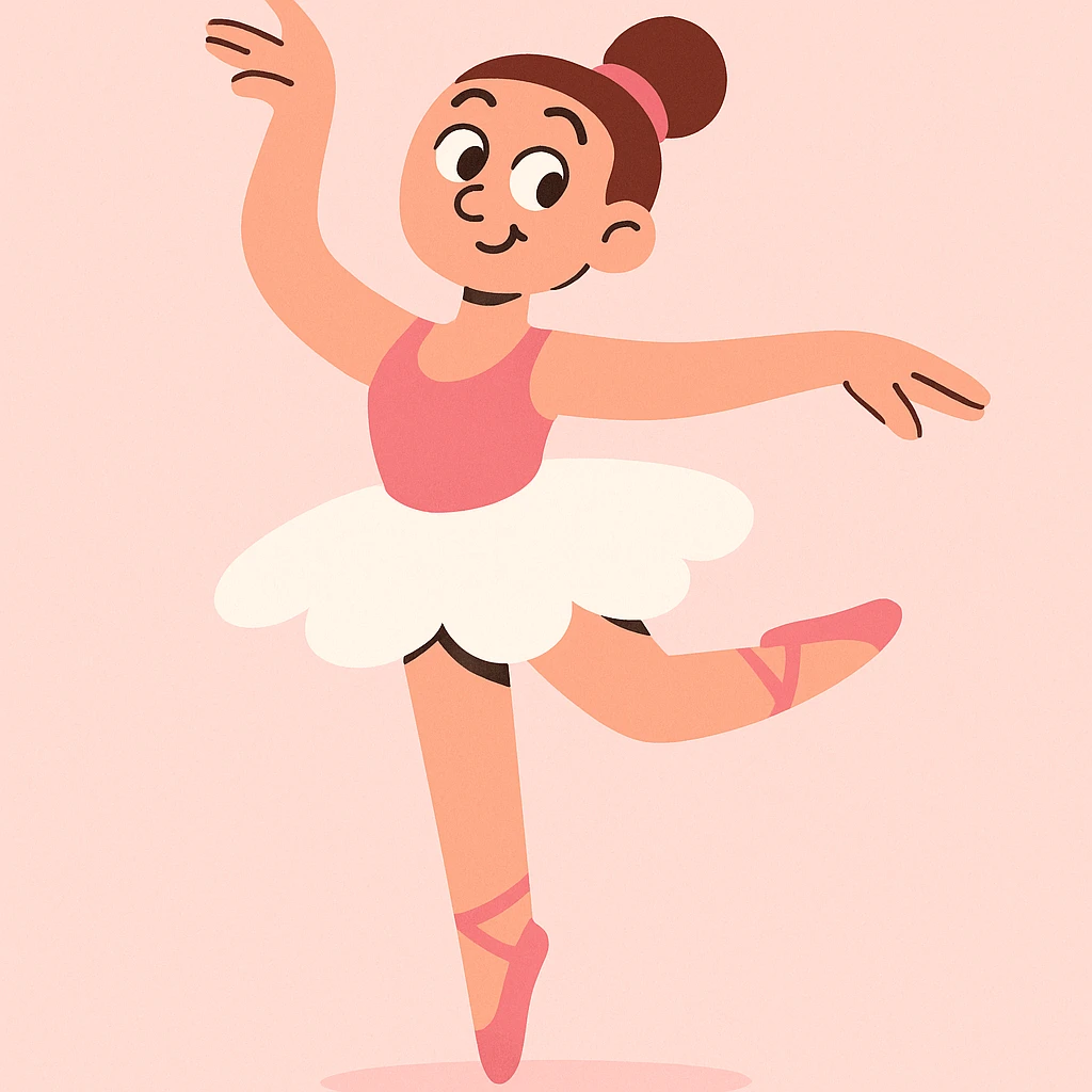 ballerina skirt, simple, classic tutu, white and pink emoji
