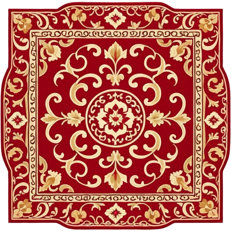 Red Persian rug in motion  emoji