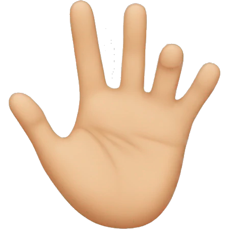 Finger 4 emoji