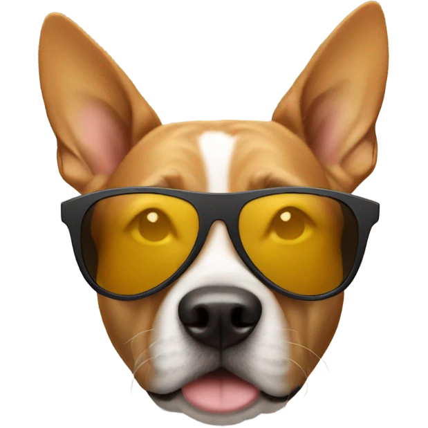 dog wearing sunglasses  emoji