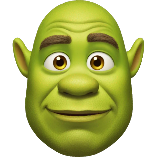 shrek with makeup emoji
