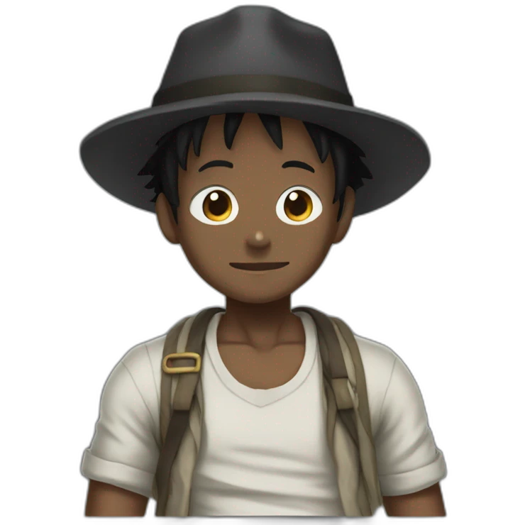 Black Luffy emoji