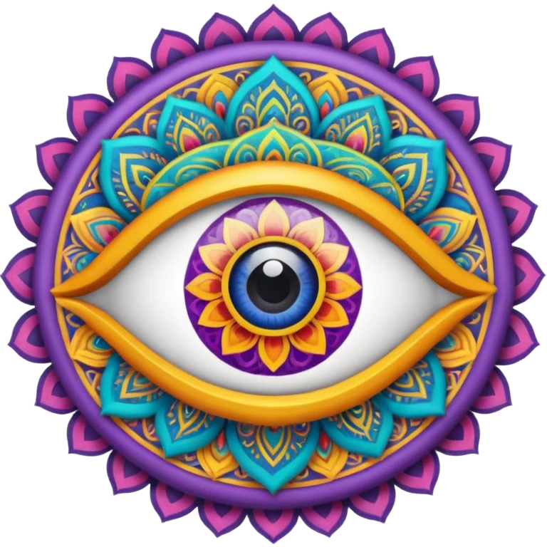 Eye with mandala emoji