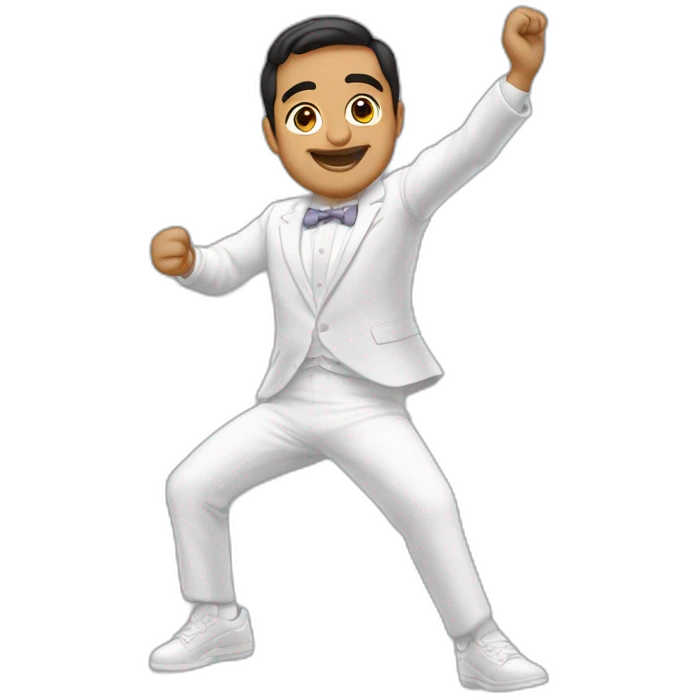 Ángel Calderón Rojas bailando emoji