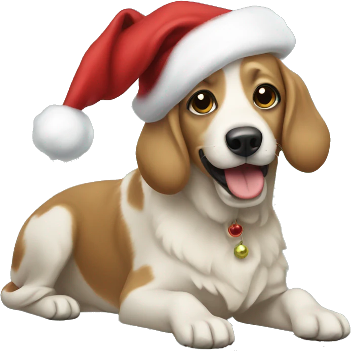 Christmas dogs emoji