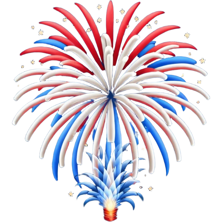 Red, White, and Blue Returning emoji