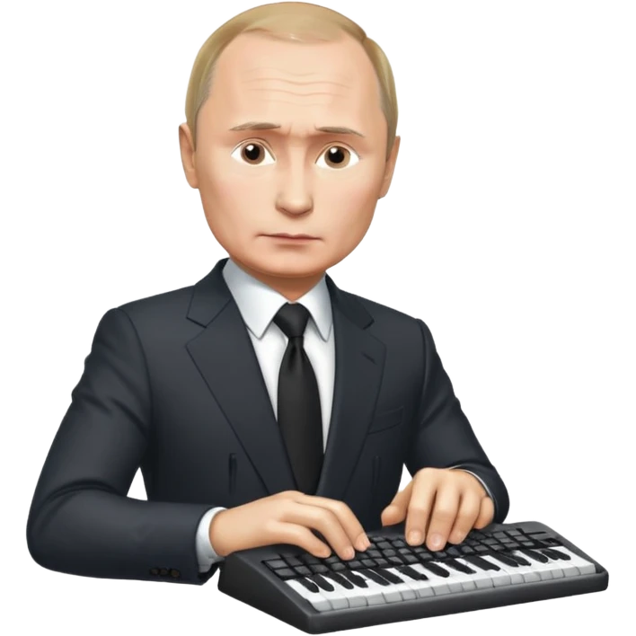 Putin with keyboard emoji