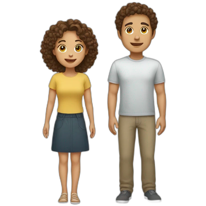 tall-filipino-man--andshort-woman-with-brown-curly-hair emoji