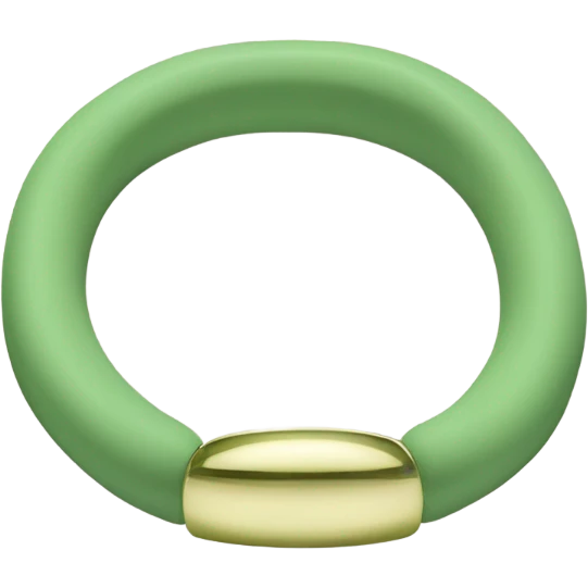 green pistachio colored bracelet emoji