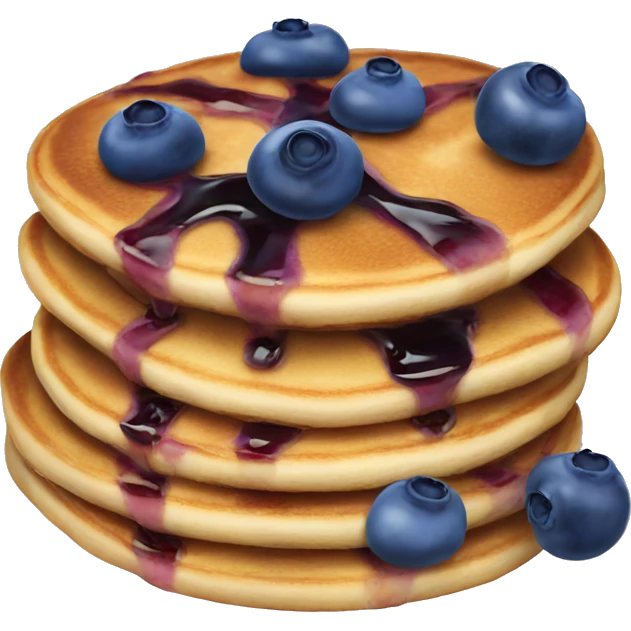 Blueberry pancakes  emoji