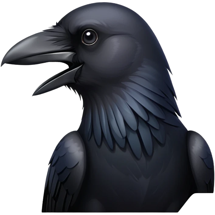 a crow emoji