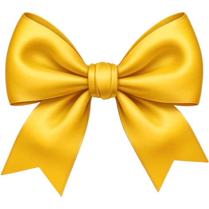 Yellow bow emoji