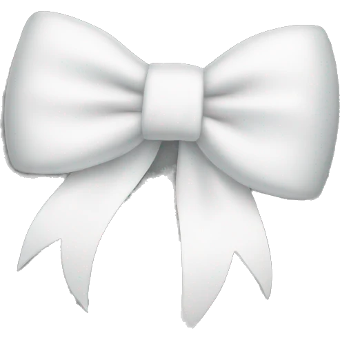 White bow  emoji