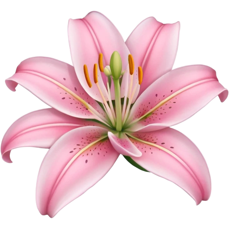 Lily flower pink emoji