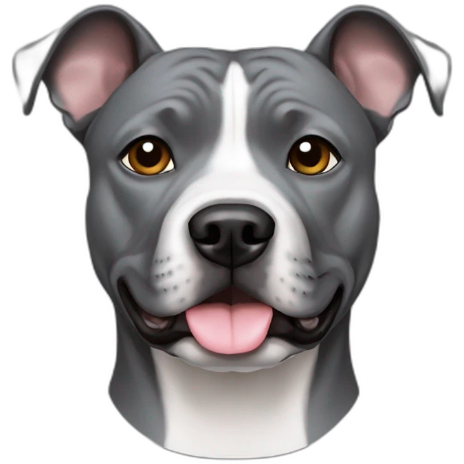 grey staffordshire terrier emoji