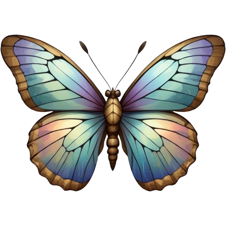 dead cracked butterfly emoji