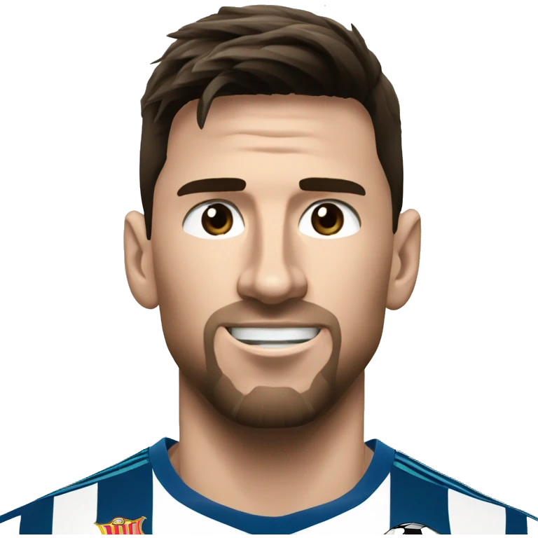Messi dribble ronaldo emoji