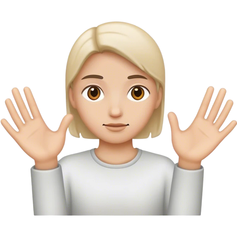 empty handed emoji